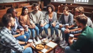 attending AA meeting