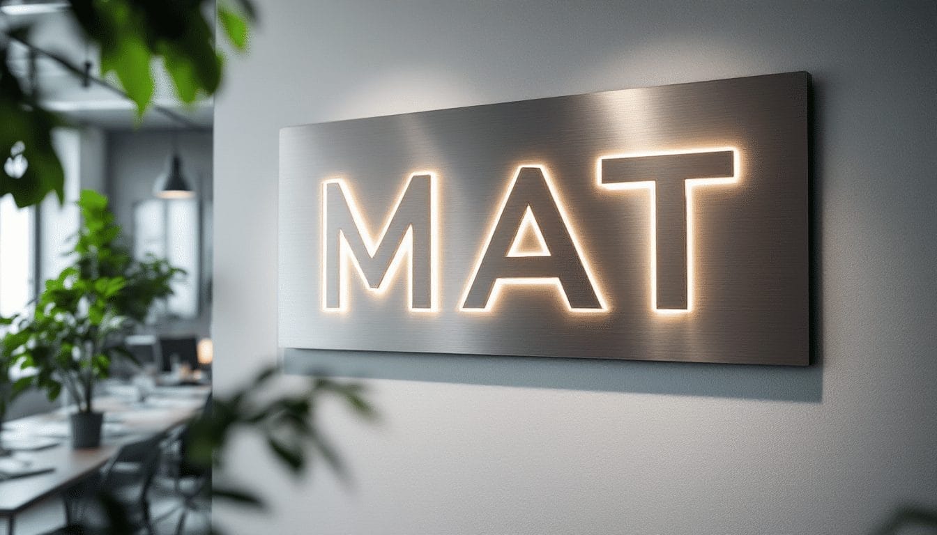 Medication Assisted Treatment MAT Sign on a wall